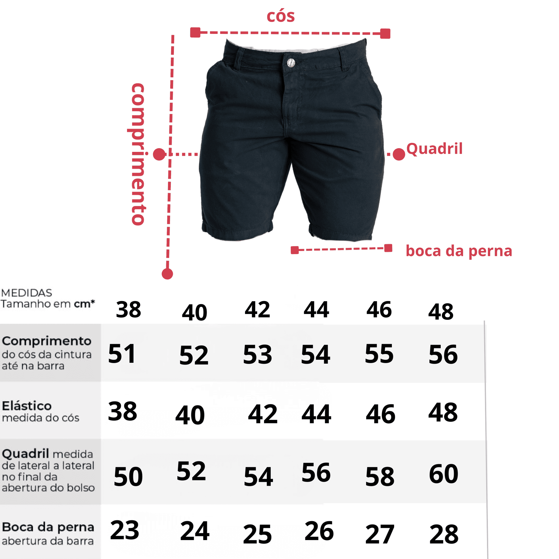 Kit 3 Bermudas Cargo