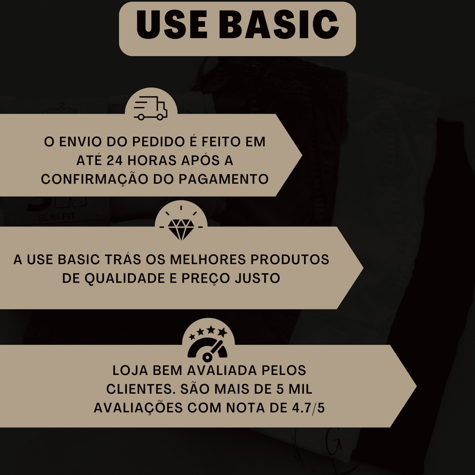 Bermuda Cargo Sarja Branco