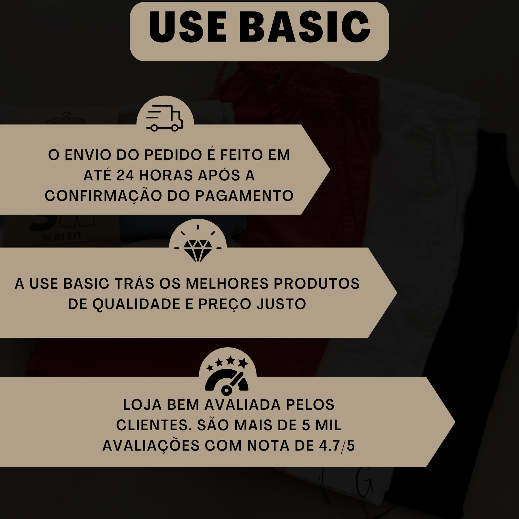 KIT 2 CAMISETA EGIPCIA