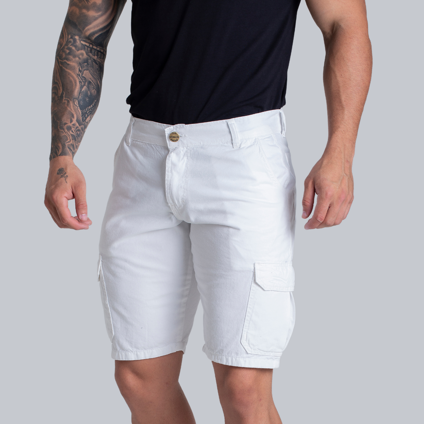 Bermuda Cargo Sarja Branco