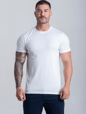 Camiseta Masculina Com Elastano Algodão Egipcio Lisa Basica