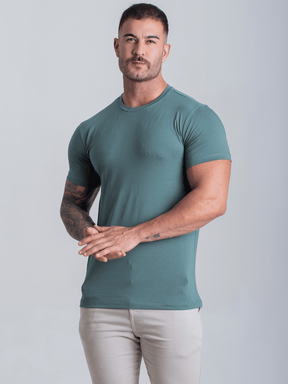 Camiseta Masculina Com Elastano Algodão Egipcio Lisa Basica