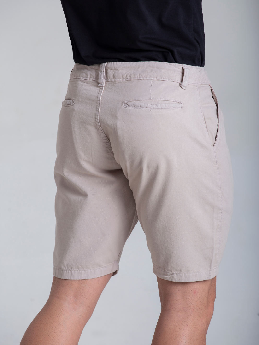 Bermuda Masculina Sport Fino Alfaiataria Sarja Premium Bege