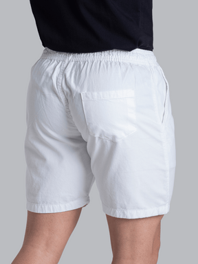 Short Sarja Casual Branco Masculino Bermuda Masculina