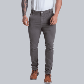 Calça Masculina Sarja Cinza