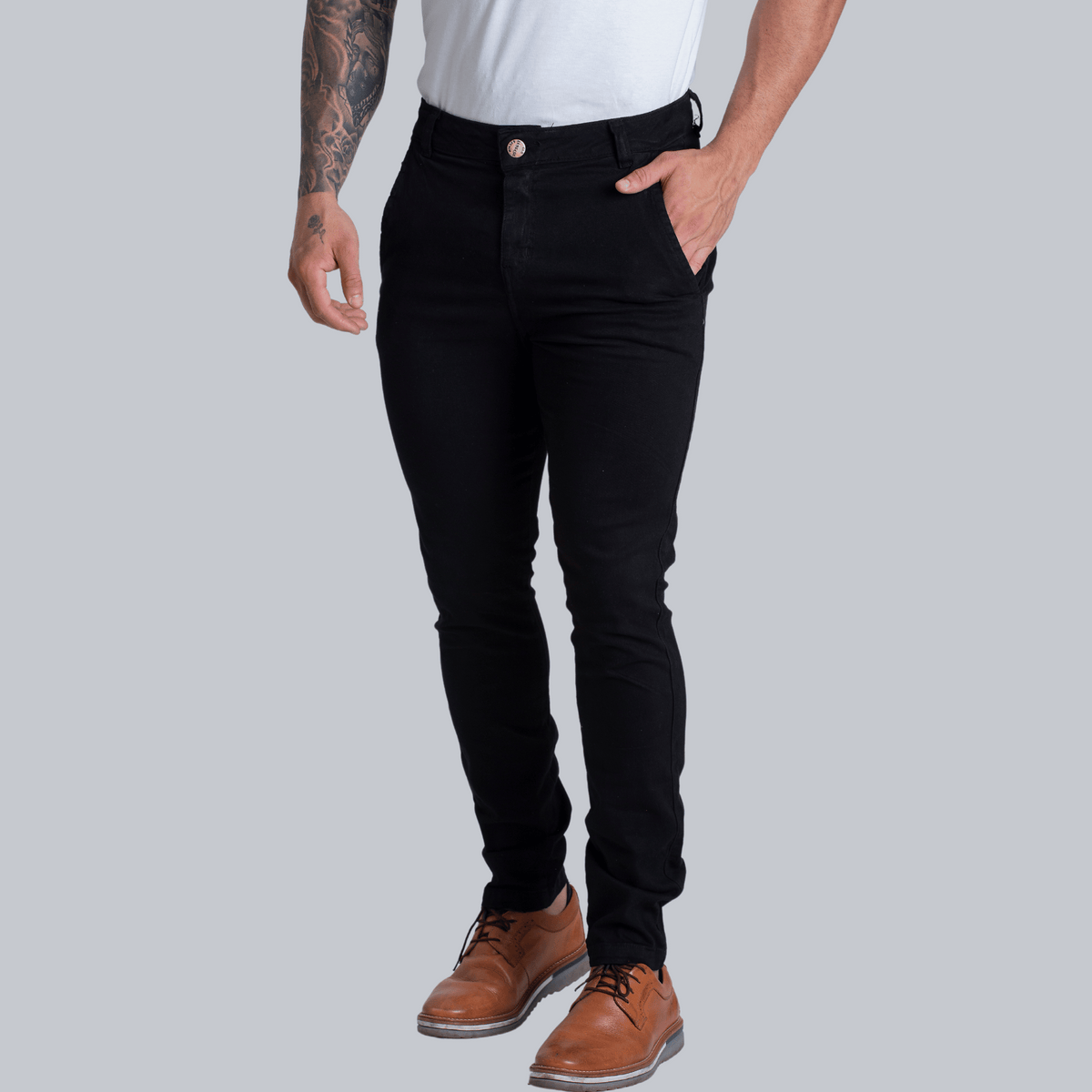 Calça Masculina Sarja Preto