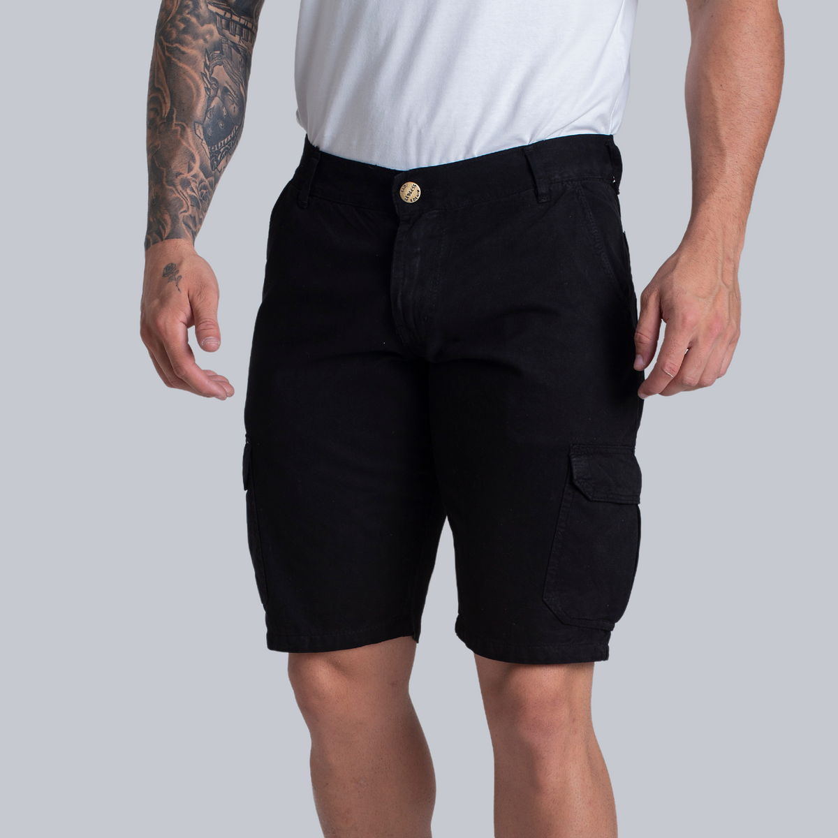 Bermuda Cargo Sarja Preto