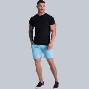 Kit 2 Short Mauricinho Sarja Brim Bermuda Curta Masculina